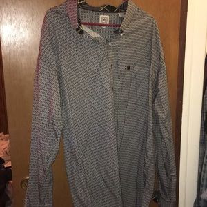 Cinch long sleeve button up